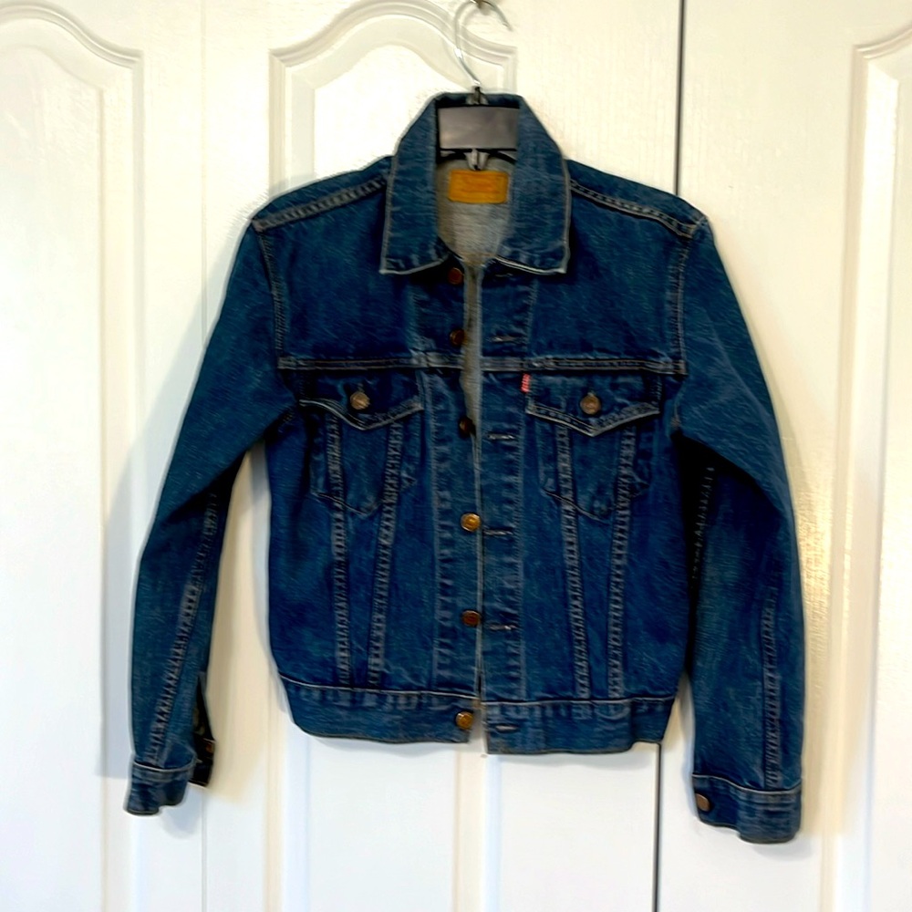 Vintage Levi’s Red tag cropped jean jacket